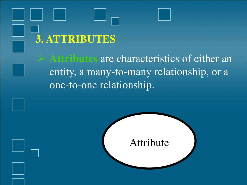 3 attributes