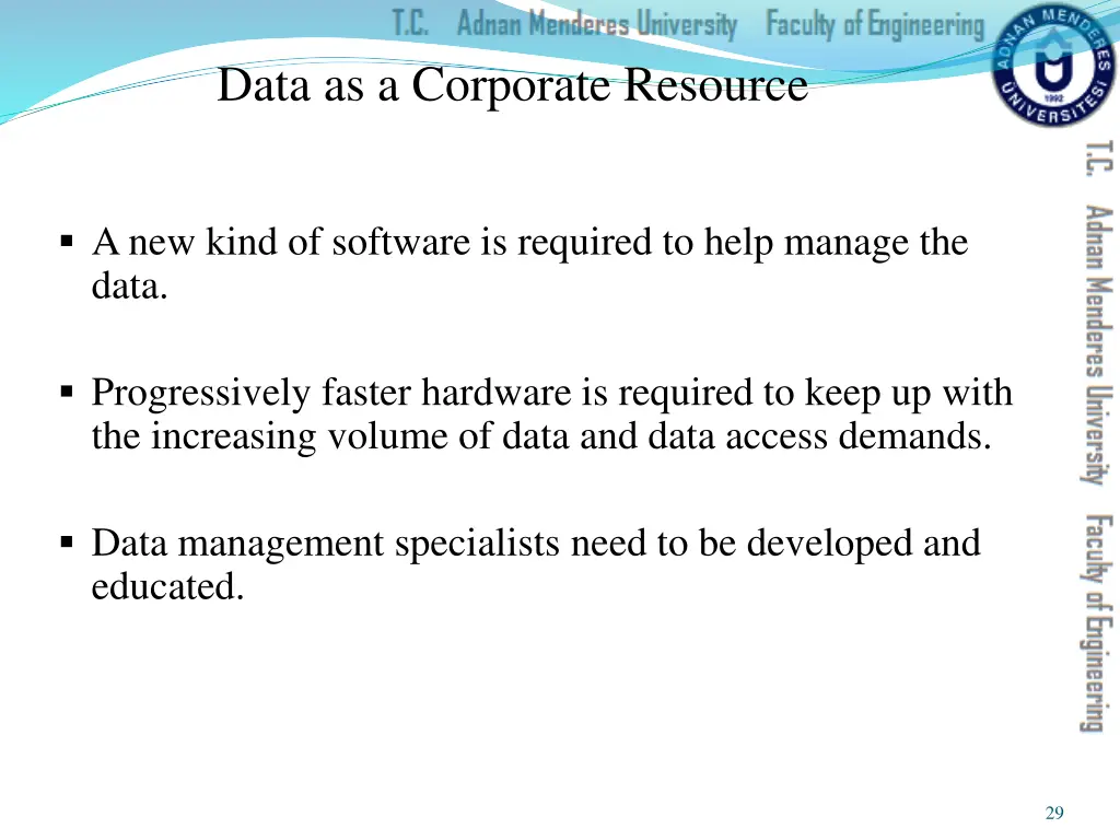 data as a corporate resource 1