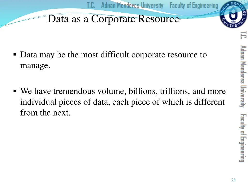 data as a corporate resource