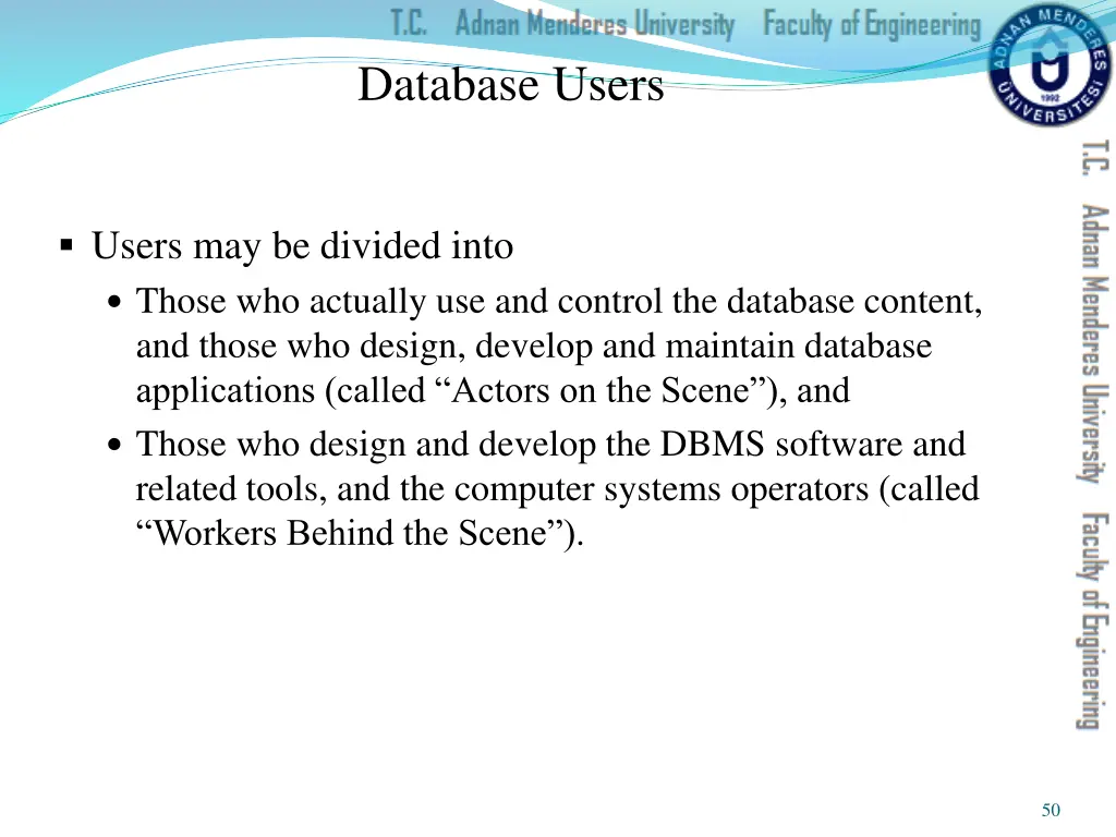 database users