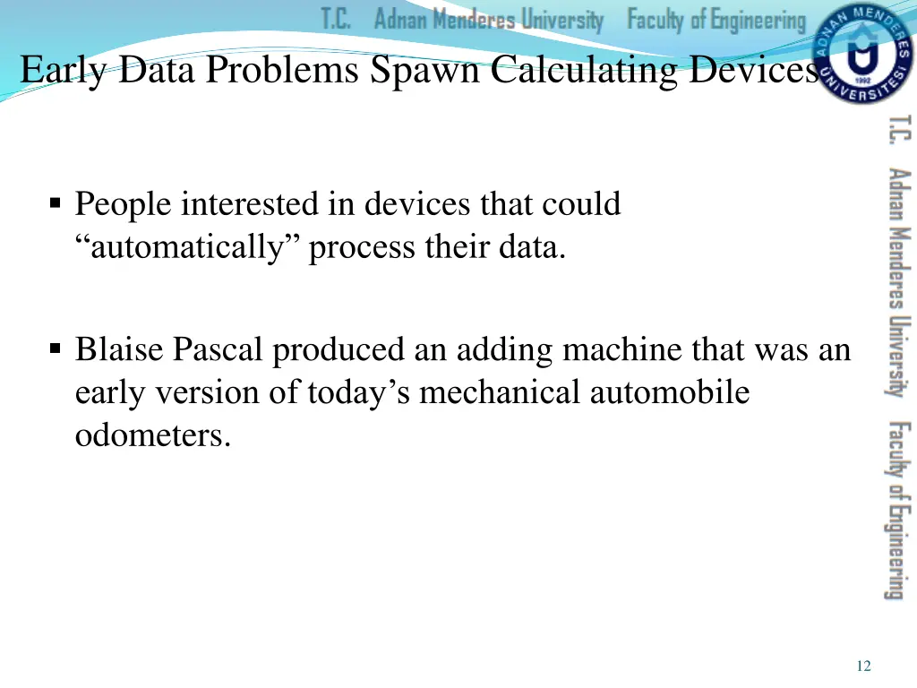 early data problems spawn calculating devices