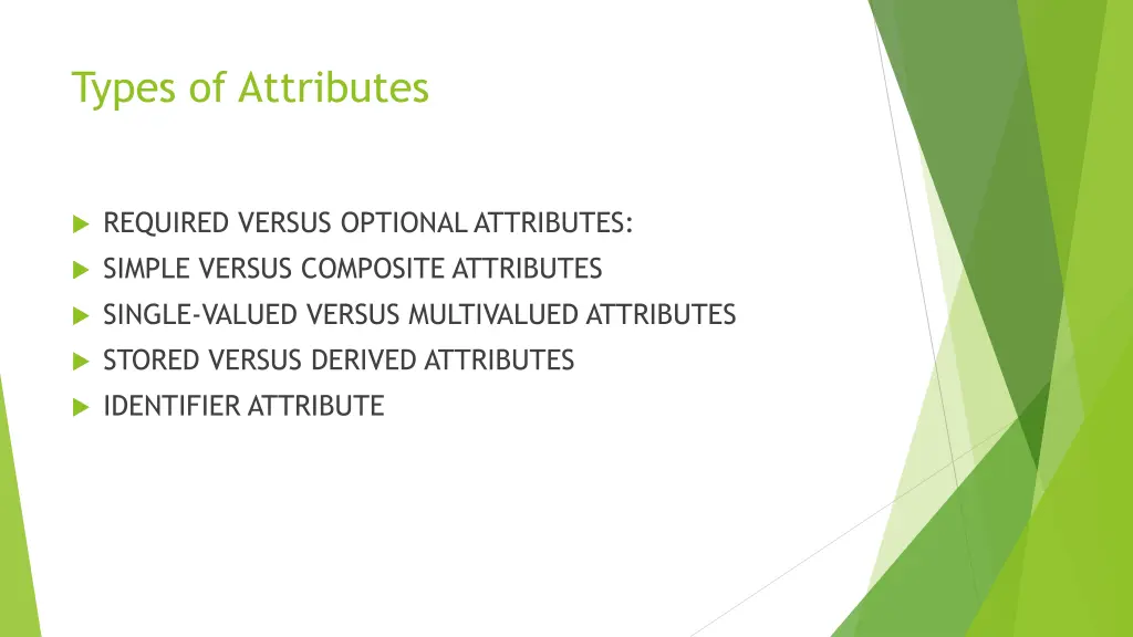 types of attributes