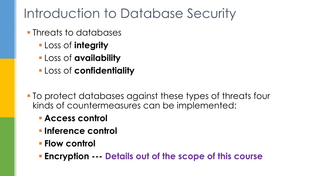 introduction to database security 1