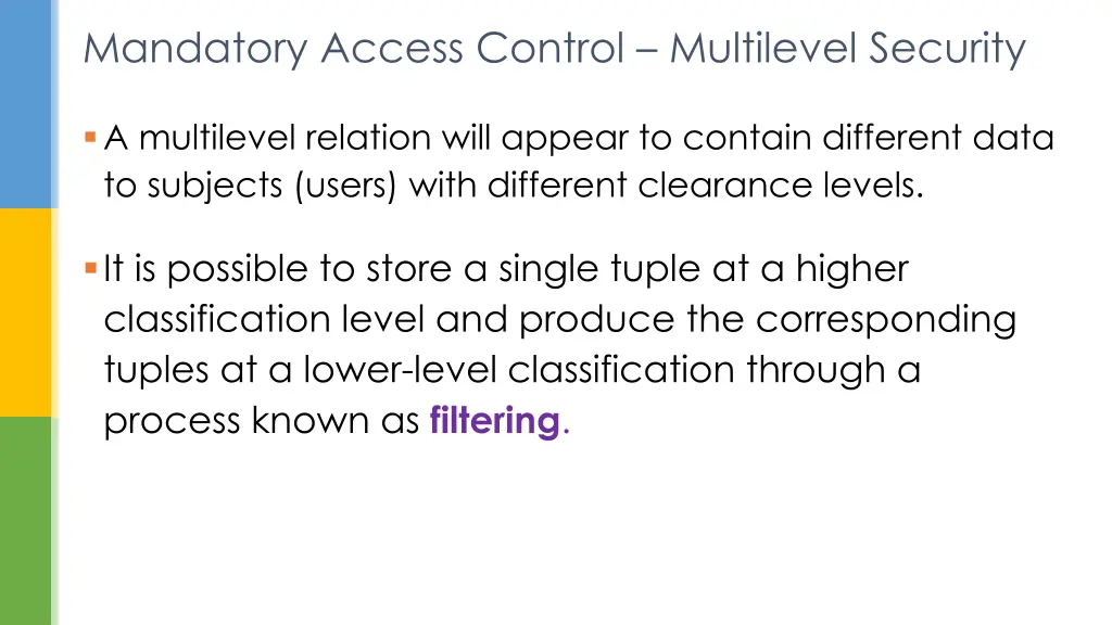 mandatory access control multilevel security 3