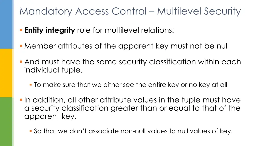 mandatory access control multilevel security 5