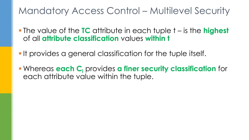 mandatory access control multilevel security 2