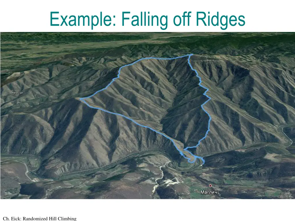 example falling off ridges