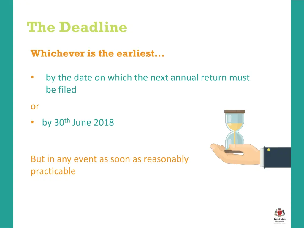 the deadline