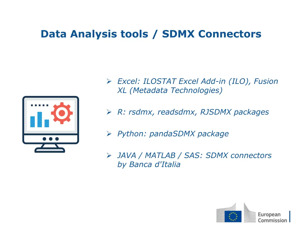 data analysis tools sdmx connectors