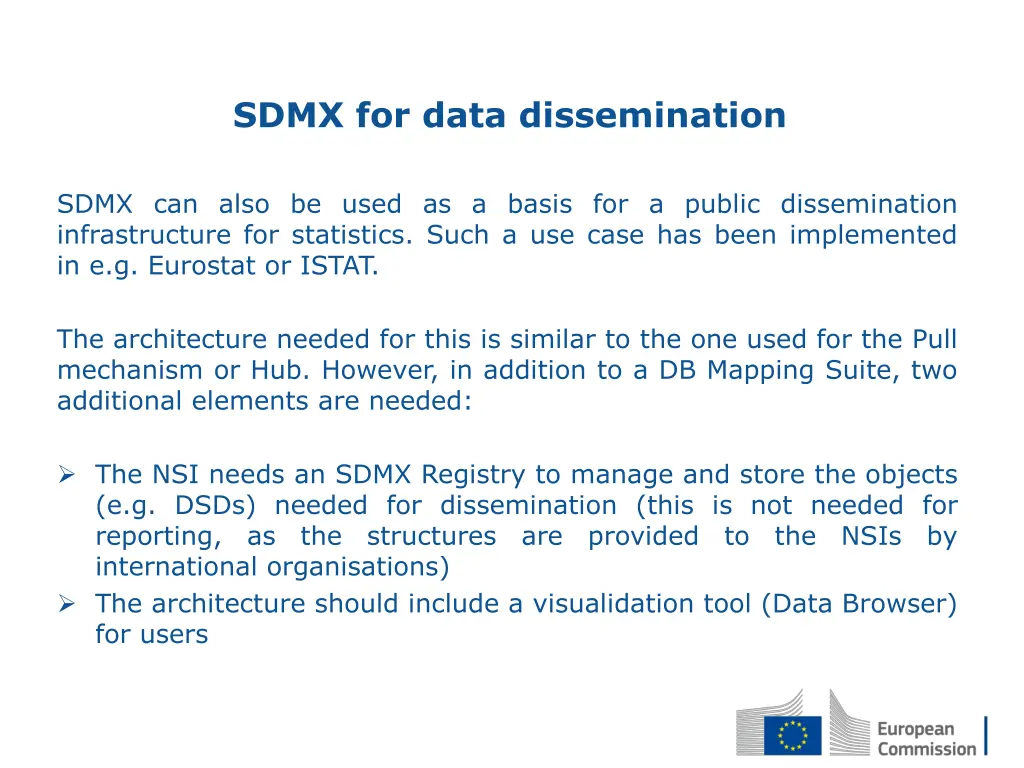 sdmx for data dissemination