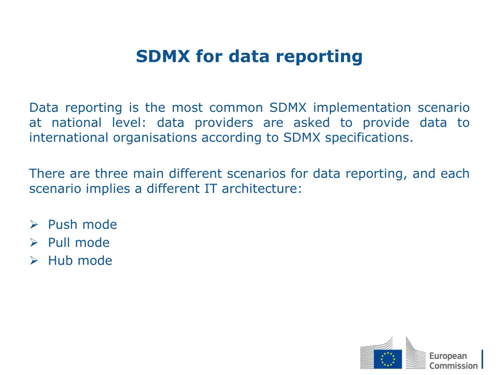 sdmx for data reporting