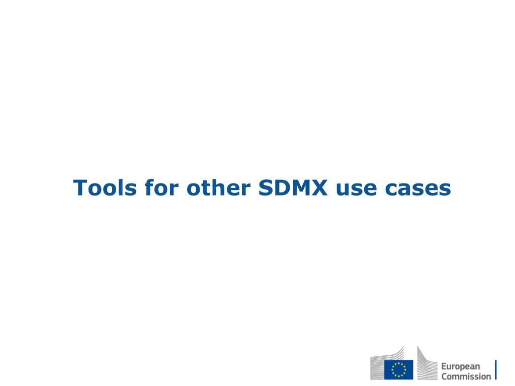 tools for other sdmx use cases