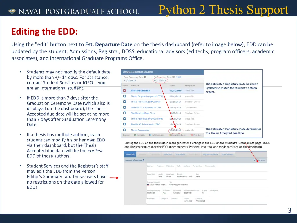 python 2 thesis support 3