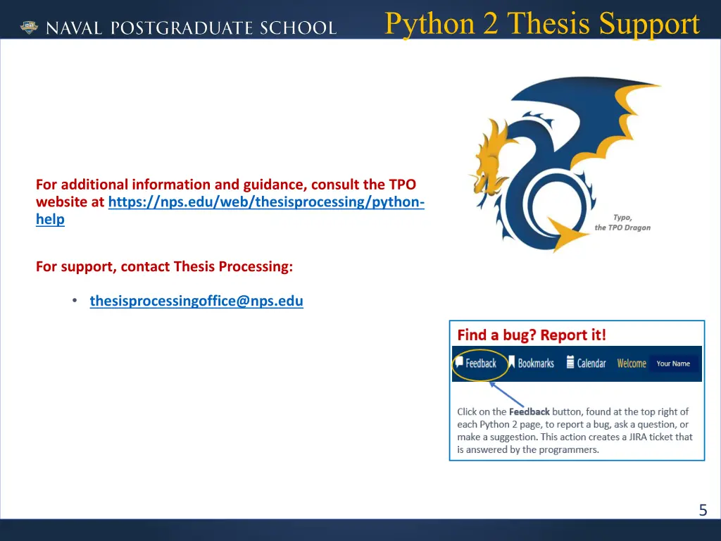 python 2 thesis support 5