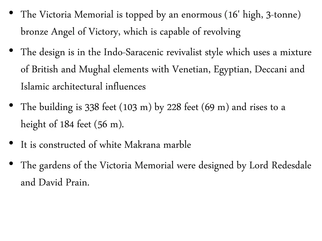 the victoria memorial is topped by an enormous