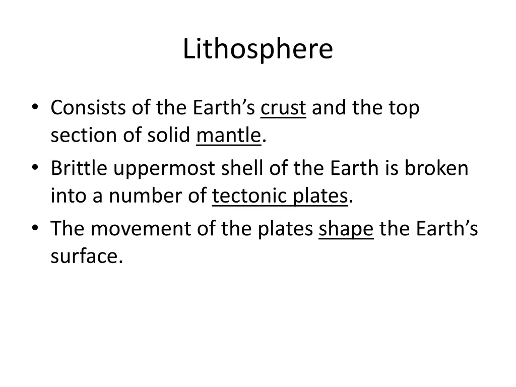 lithosphere 1