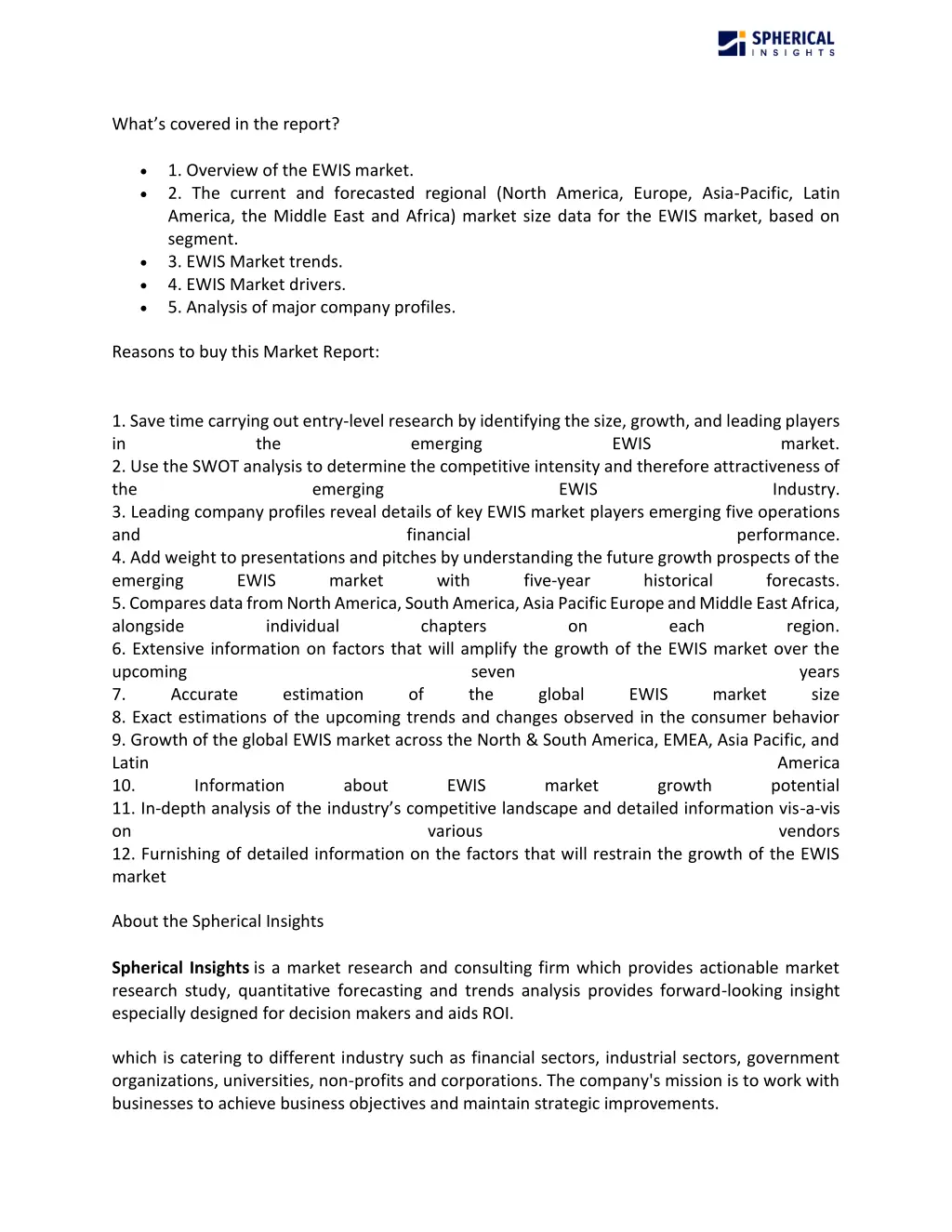 what s covered in the report