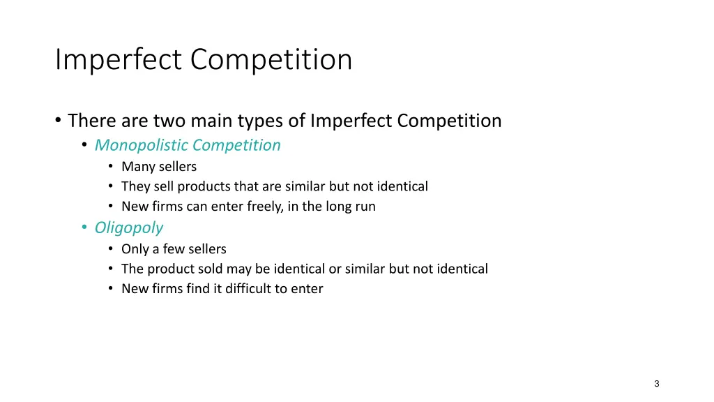 imperfect competition 1