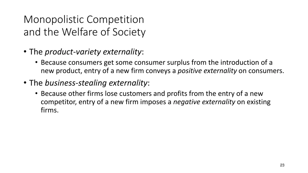 monopolistic competition and the welfare 5