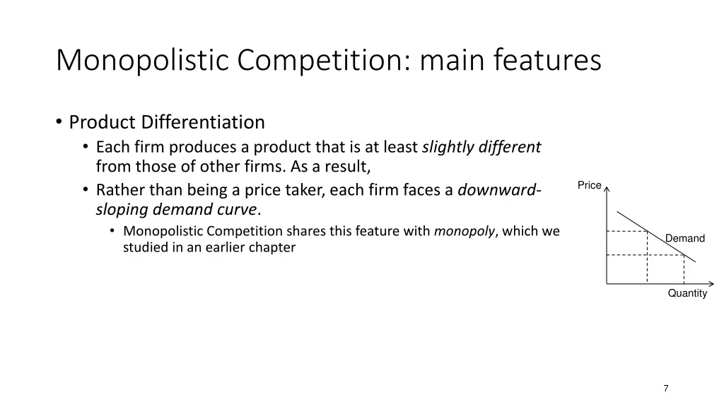 monopolistic competition main features 1