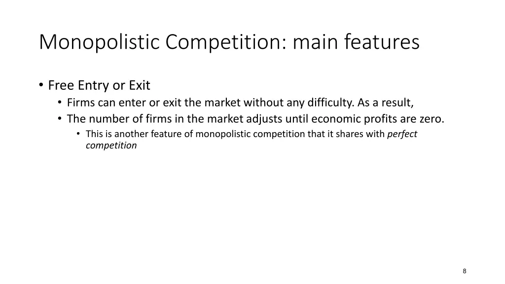 monopolistic competition main features 2