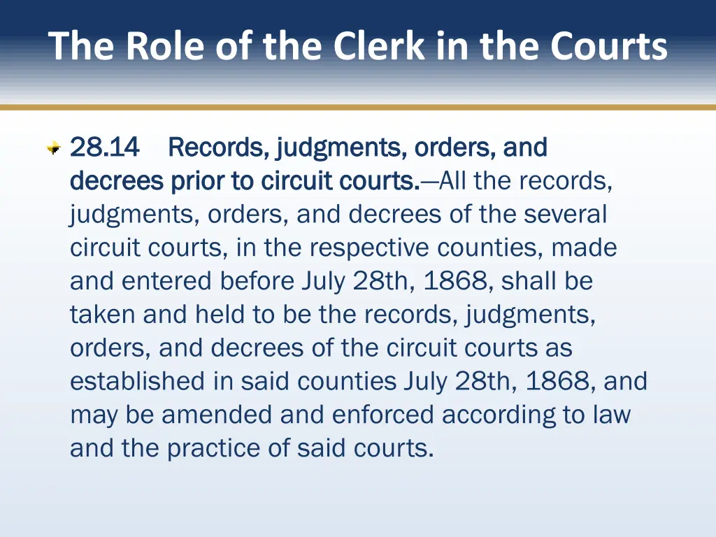 the role of the clerk in the courts 1