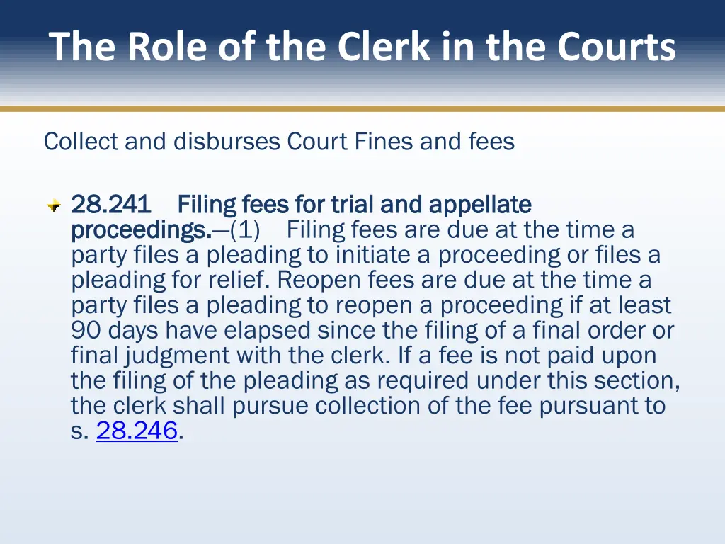 the role of the clerk in the courts 5