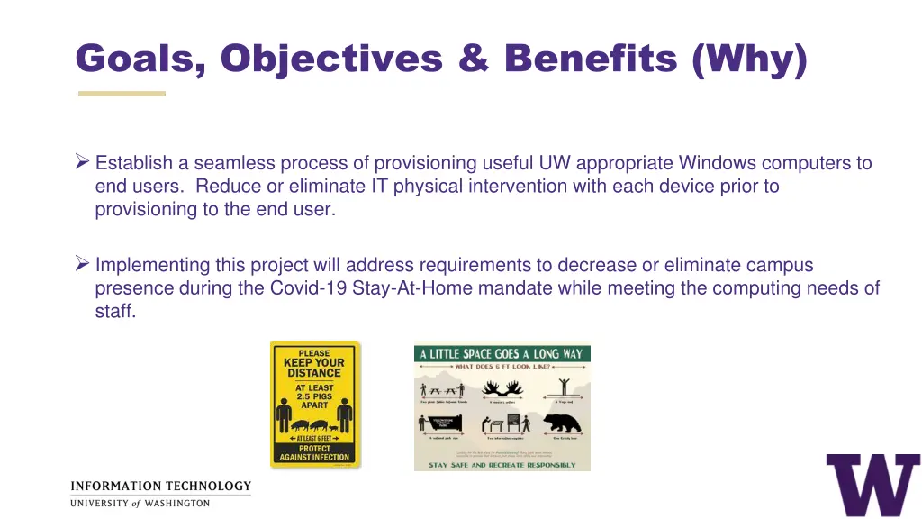 goals objectives benefits why