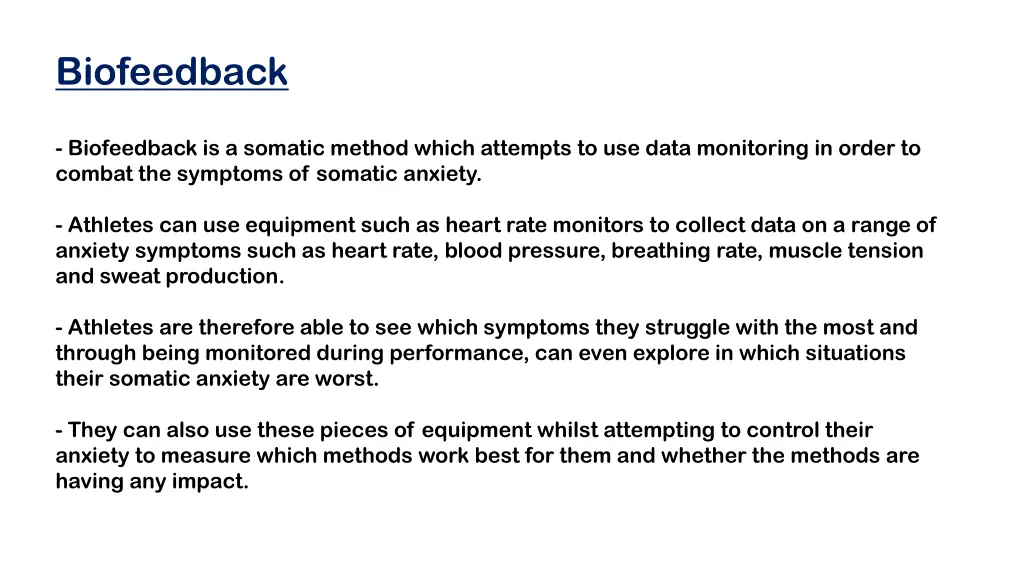 biofeedback