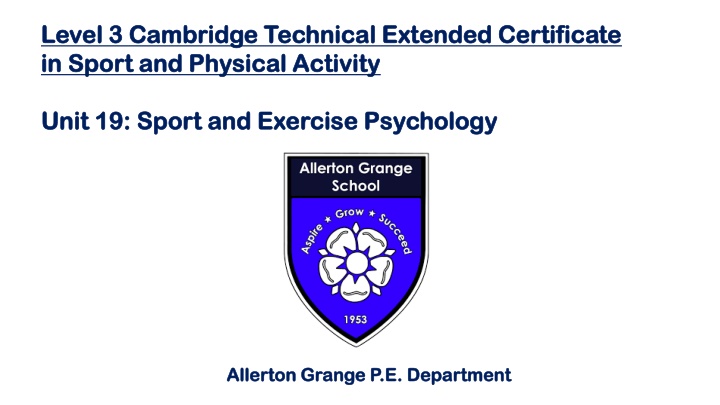 level 3 cambridge technical extended certificate