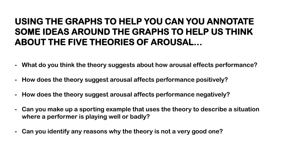 using the graphs to help you can you annotate