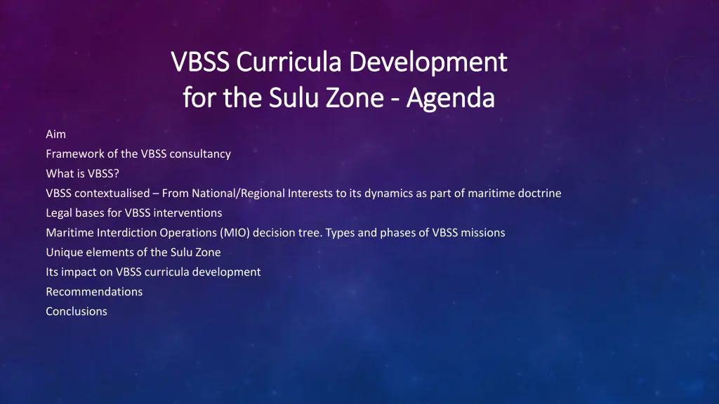 vbss curricula development vbss curricula