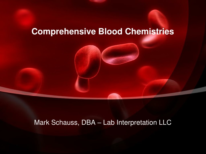 comprehensive blood chemistries