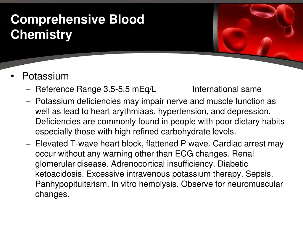 comprehensive blood chemistry 14