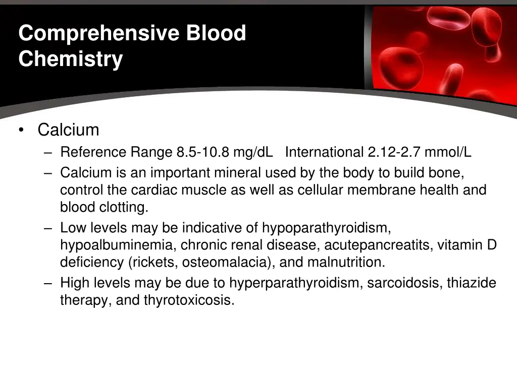 comprehensive blood chemistry 17