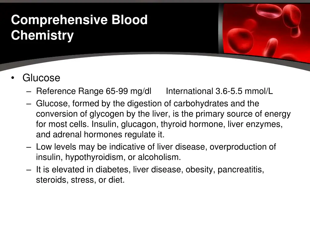 comprehensive blood chemistry 2