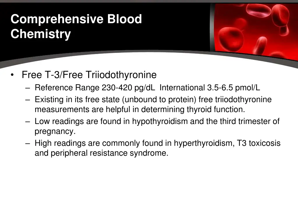 comprehensive blood chemistry 27