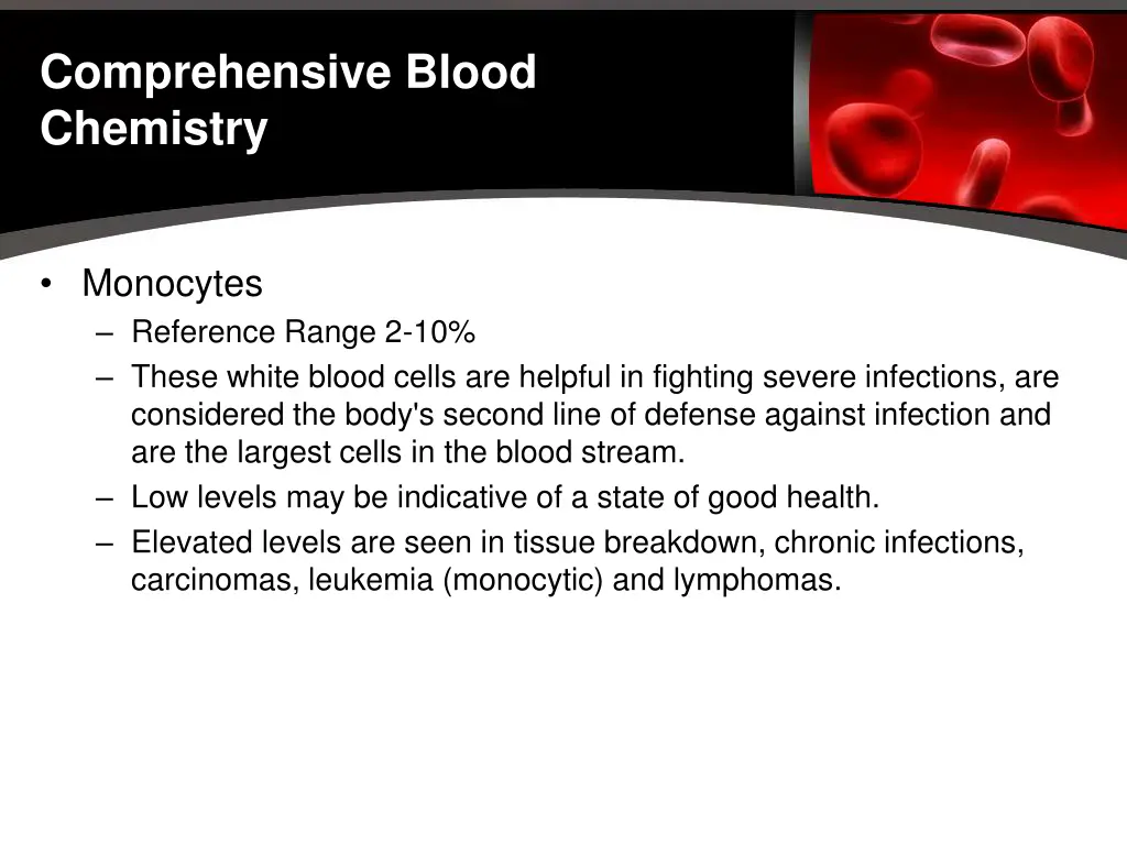 comprehensive blood chemistry 29