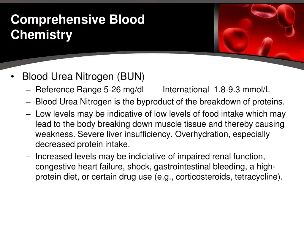 comprehensive blood chemistry 3