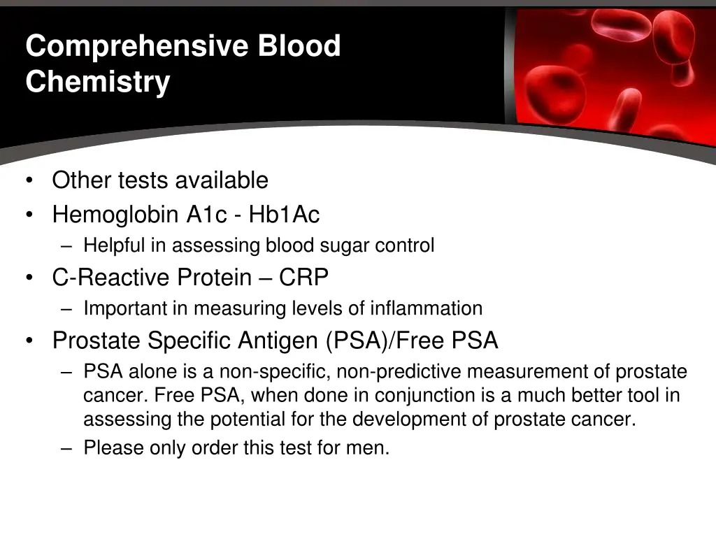 comprehensive blood chemistry 31