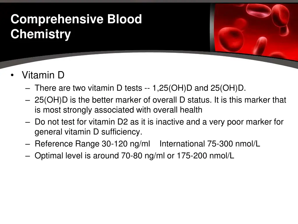 comprehensive blood chemistry 33