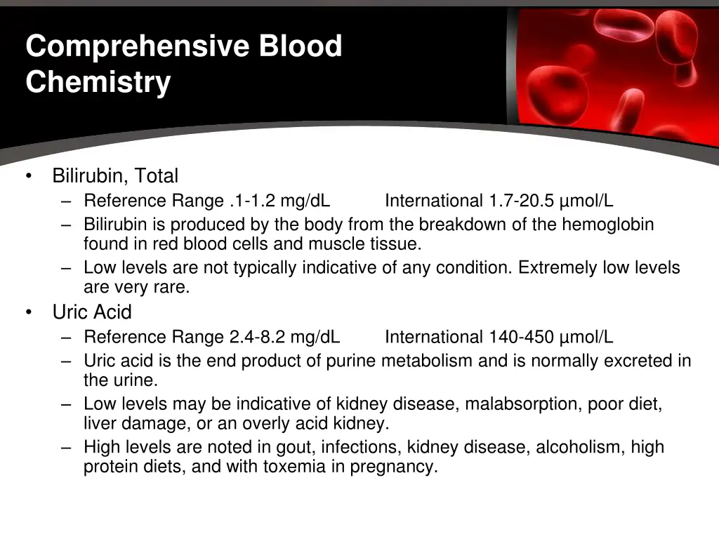 comprehensive blood chemistry 5