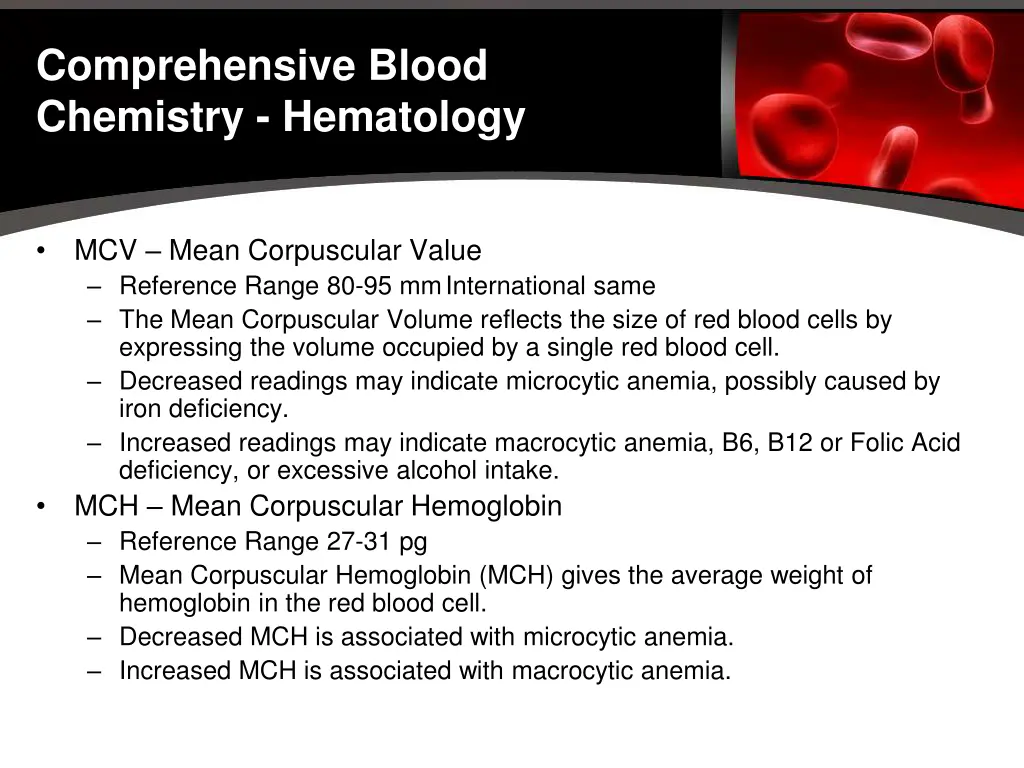 comprehensive blood chemistry hematology 3