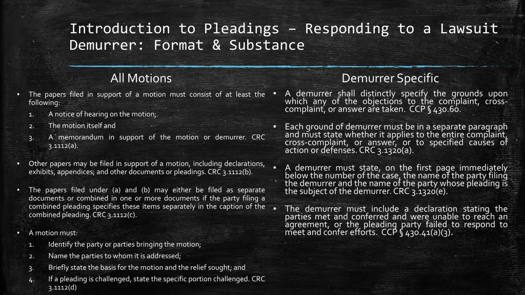 introduction to pleadings responding to a lawsuit 12