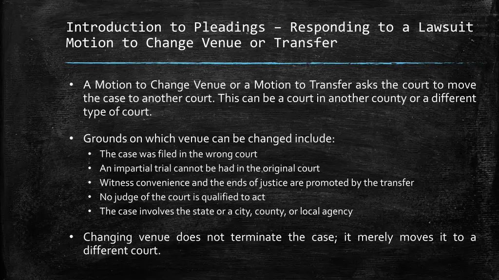 introduction to pleadings responding to a lawsuit 7