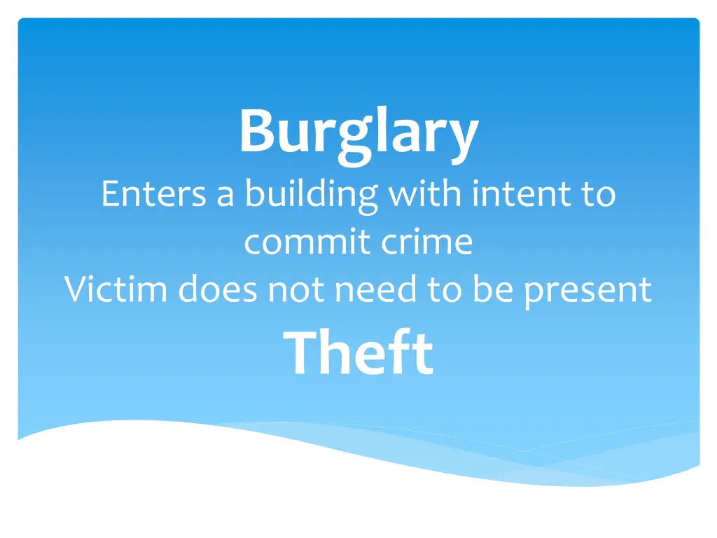 burglary