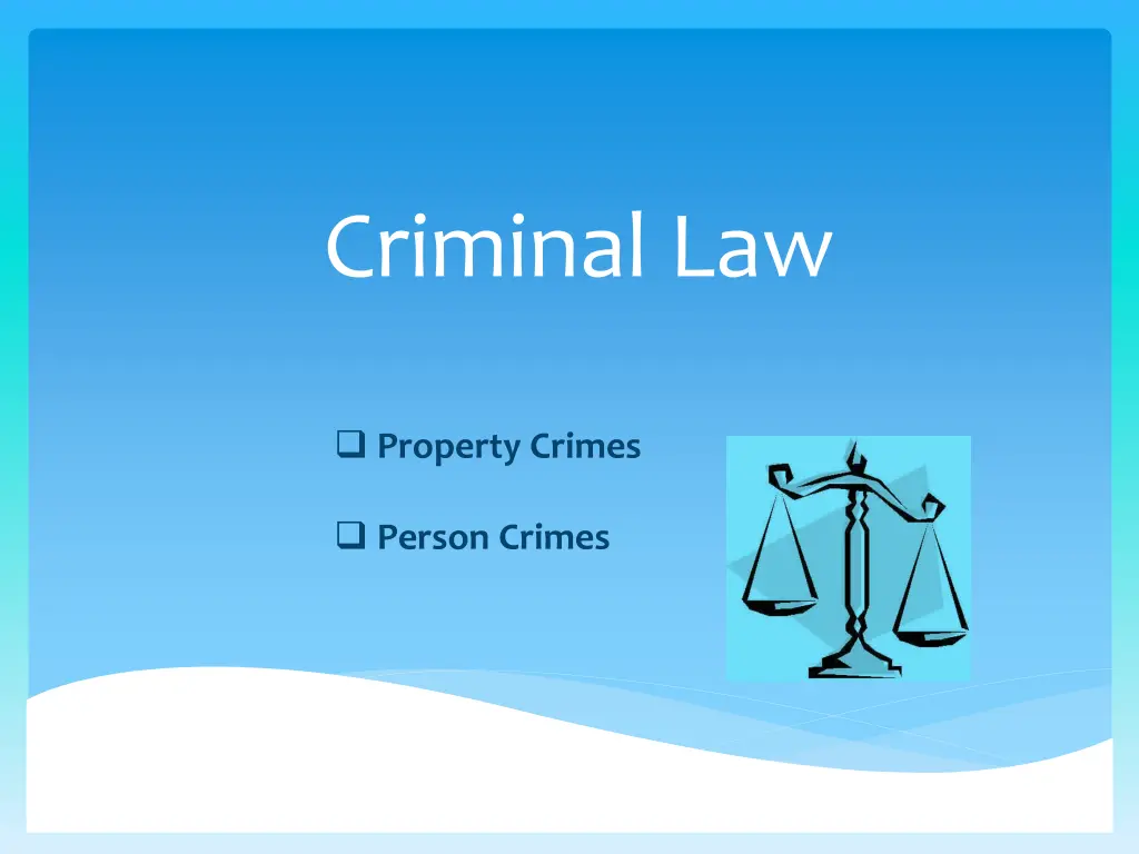 criminal law