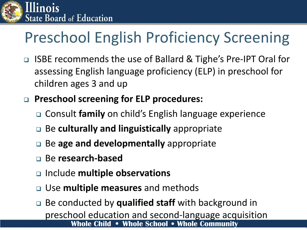 preschool english proficiency screening