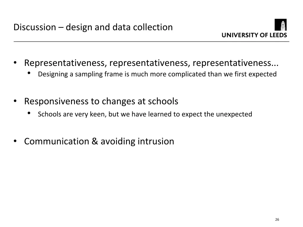 discussion design and data collection