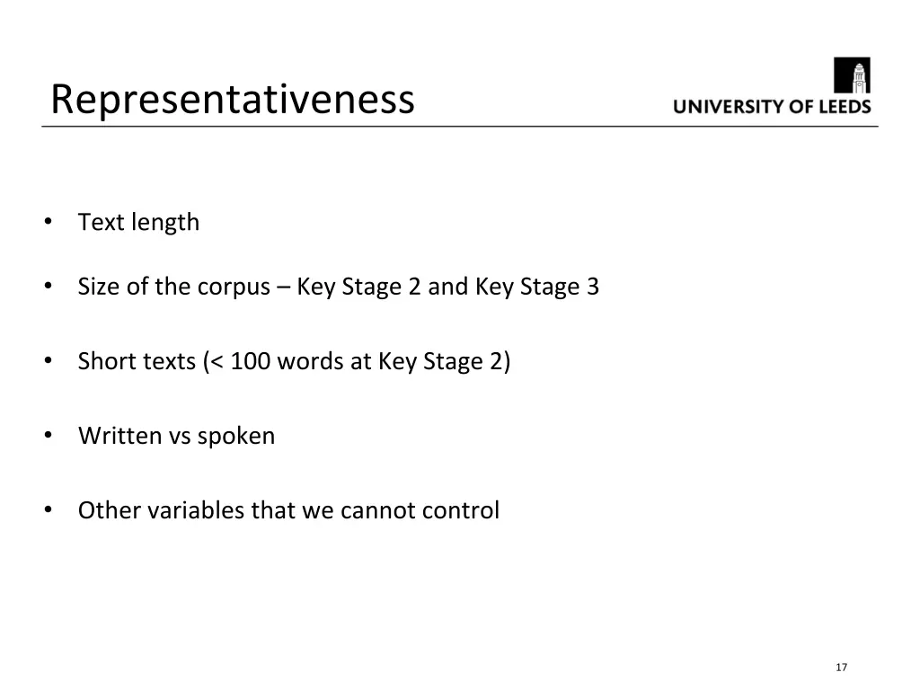 representativeness 1